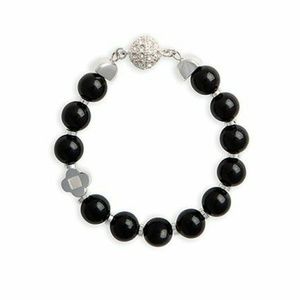 Black Bead Bracelet